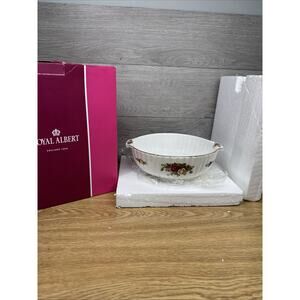 Royal Albert Old Country Roses Fluted Serving Bowl/Vegetable Bowl 9" New In Box